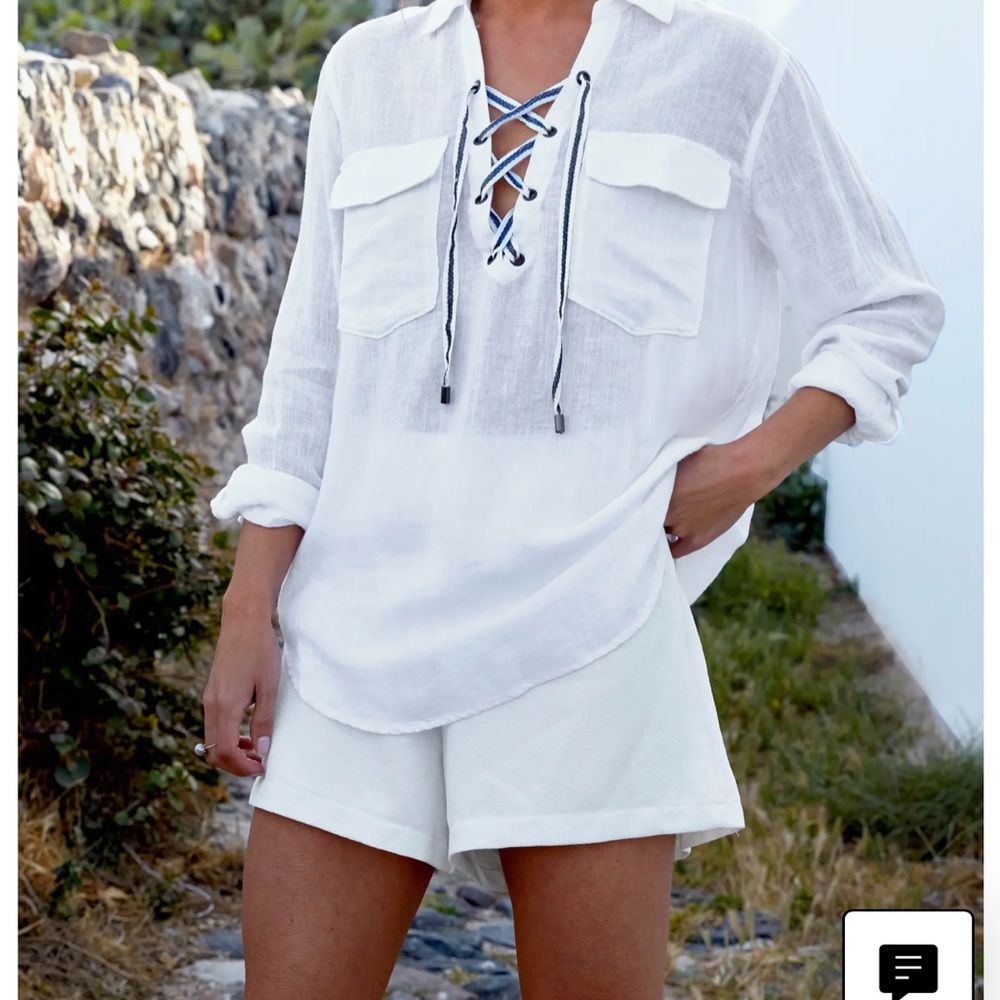 Rails Matea Lace-Up Top